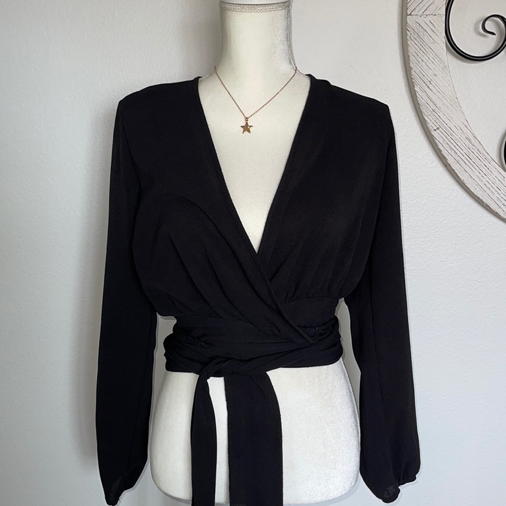 Black Long Sleeve Top